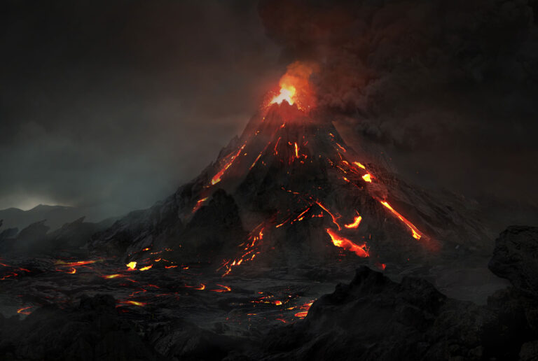 Volcano – Speed art (#Photoshop) | Matte Painting